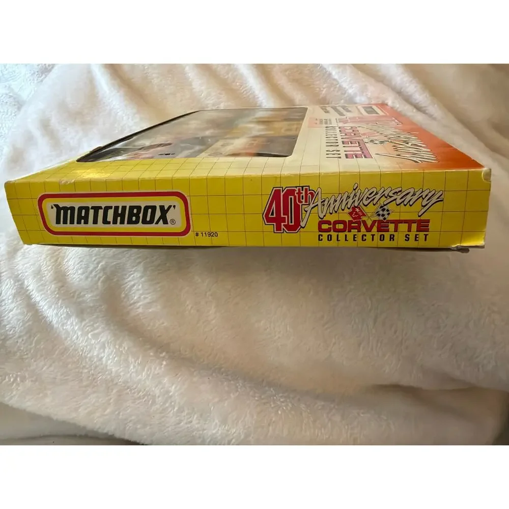Matchbox 40th Anniversary Corvette Collector Set 5 Diecast Cars Limited Edition
